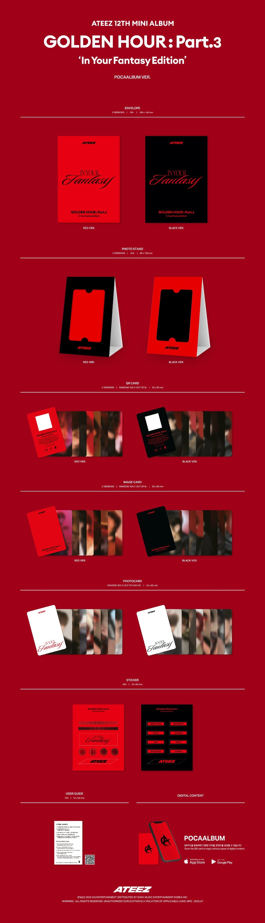 ATEEZ GOLDEN HOUR : Part.3 ‘In Your Fantasy Edition’ (POCA Ver.)