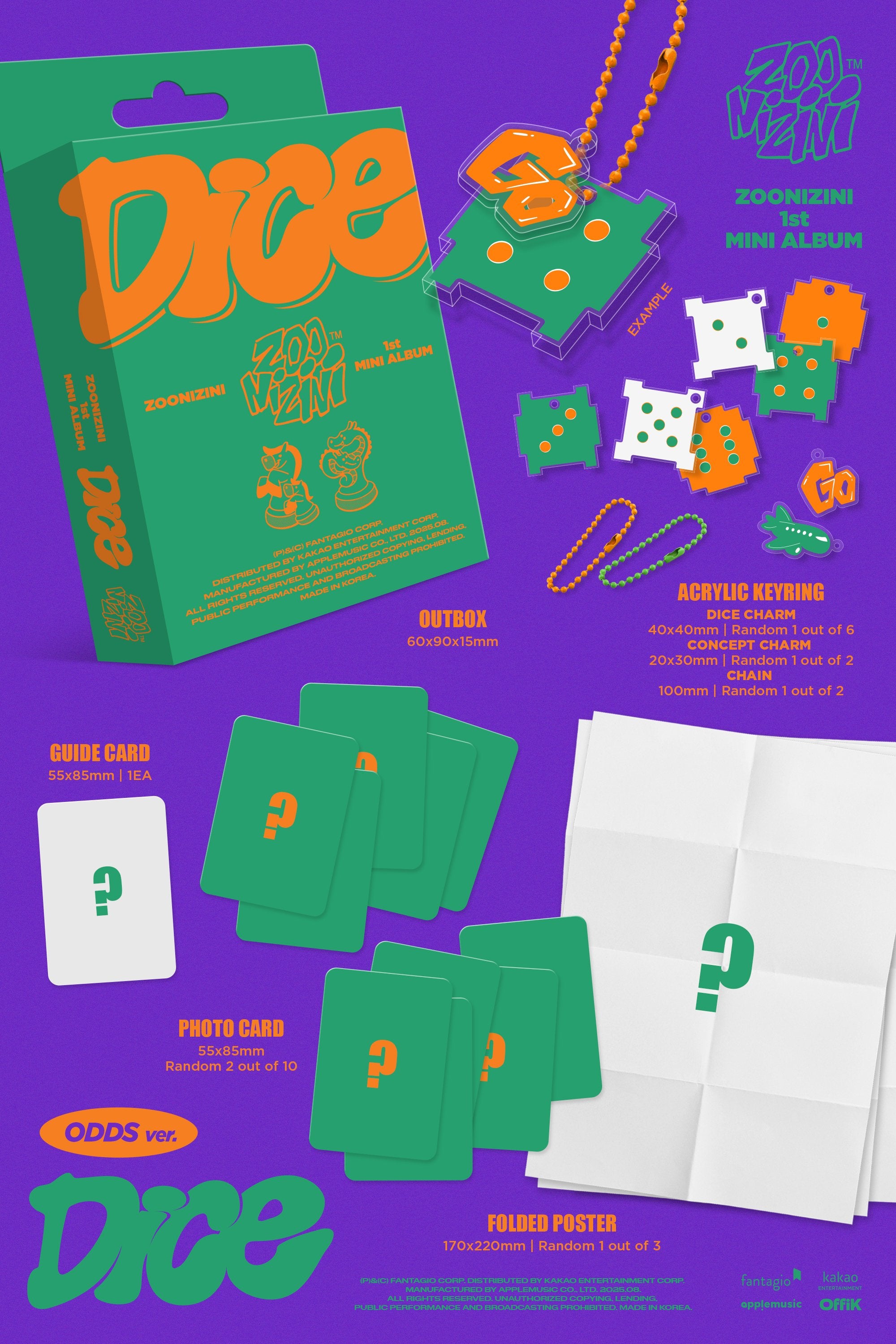 ZOONIZINI (ASTRO) 1ER MINI ÁLBUM [DICE] (ODDS ver.) (META)