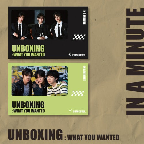 IN A MINUTE 1st single [ Unboxing: `What You Wanted` ] (PRESENT VER./ CHANGE VER.)