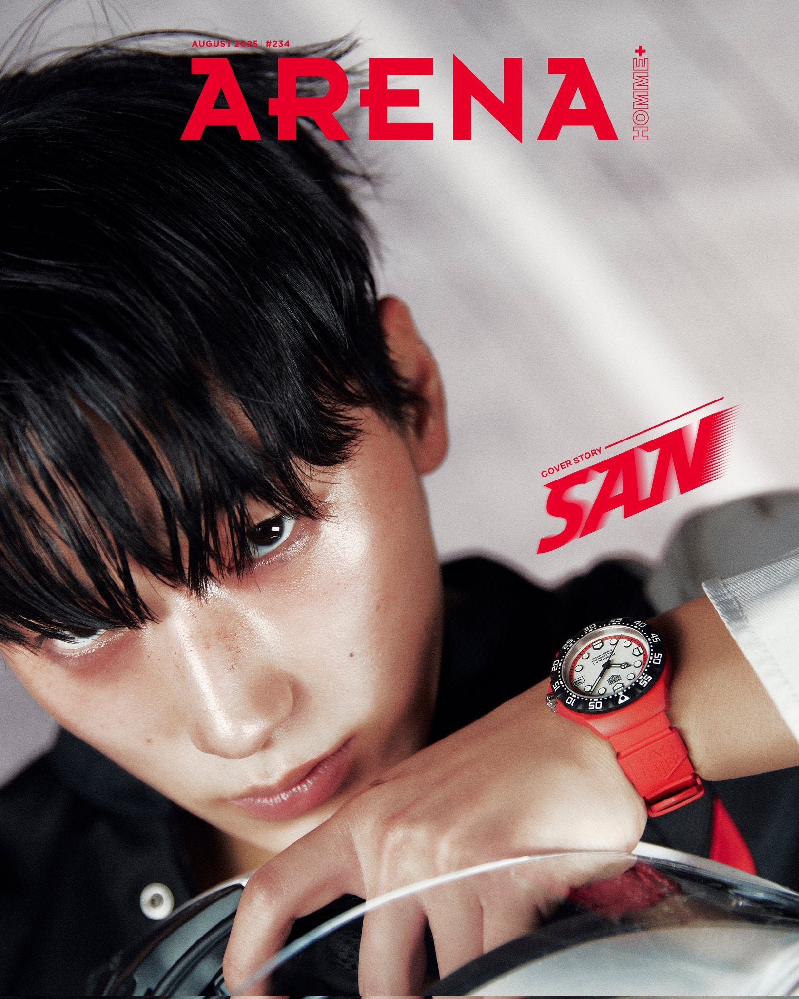 REVISTA ATEEZ SAN Arena Homme 2025.08 (A / B / C / D / E / F)