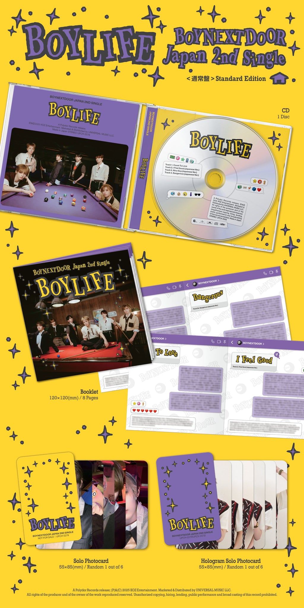 BOYNEXTDOOR Japan 2nd Single - BOYLIFE (ESTANDAR)