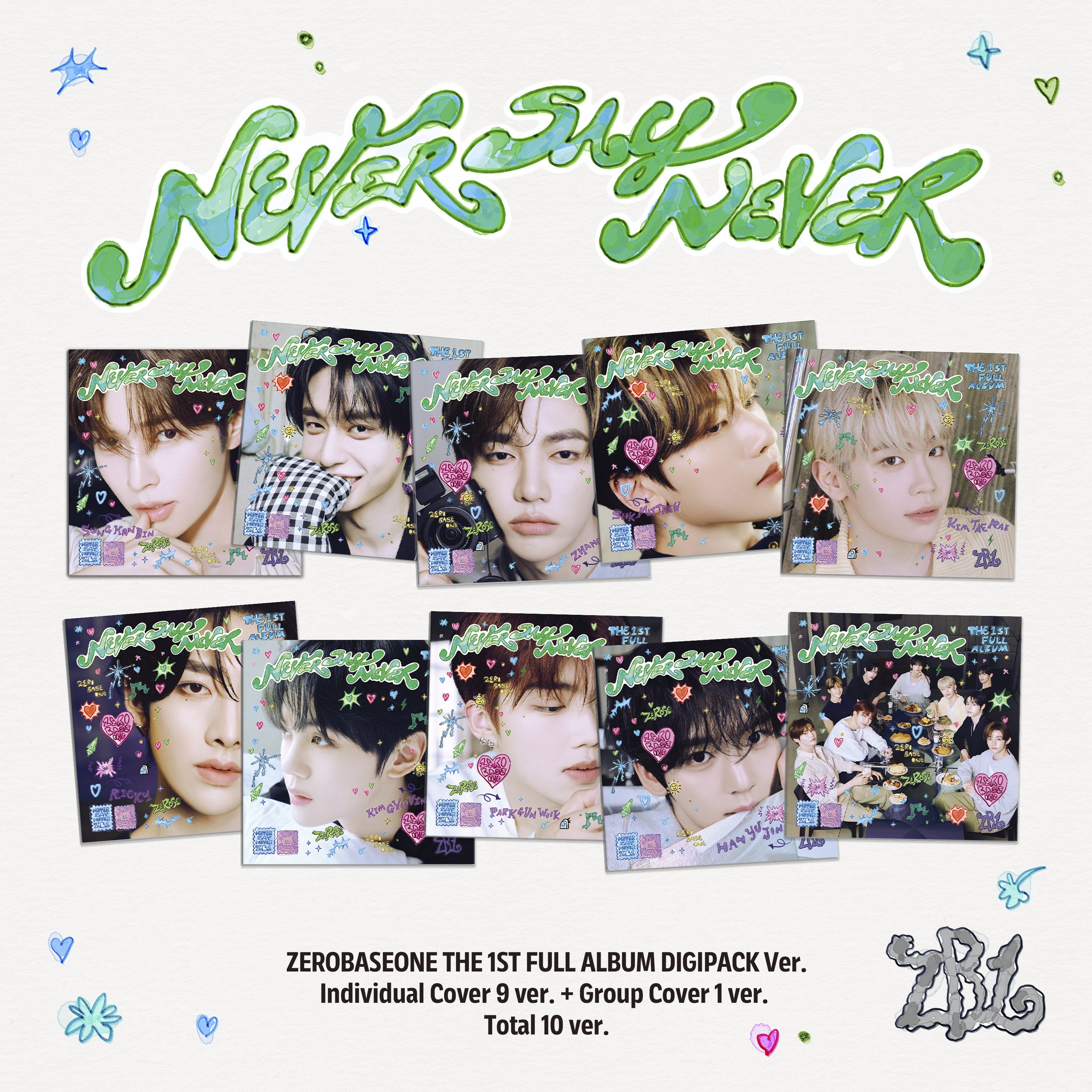 ZEROBASEONE THE 1ST FULL ALBUM [NEVER SAY NEVER] DIGIPACK Ver.