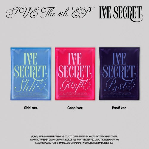 IVE [IVE SECRET] (Shh ver. / Gasp ver. / Psst ver.)