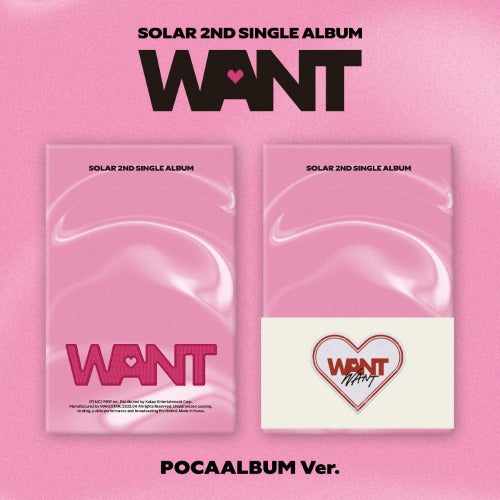 SOLAR (MAMAMOO) 2nd Single Album [WANT] (POCAALBUM Ver.)